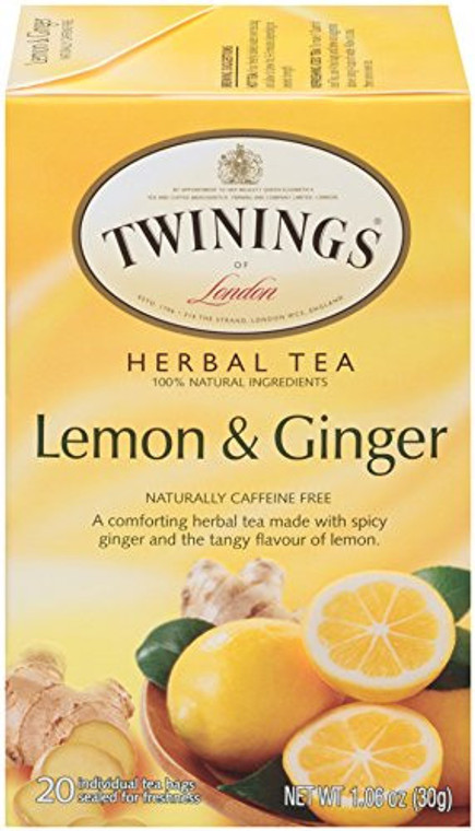 TWININGS LEMON & GINGER TEA ( 6X20 BAG )