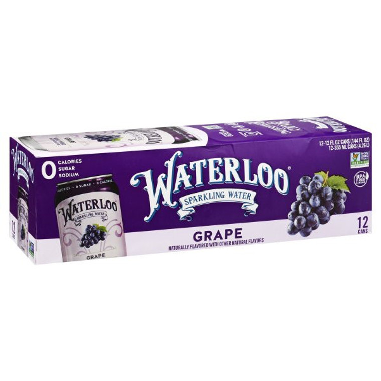 WTRLOO SPRKLNG WTR GRAPE ( 2 X 12 PACK )