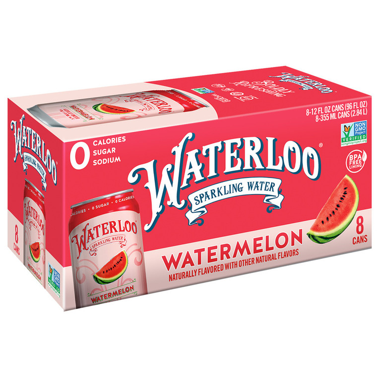 WTRLOO STRWBRY SPK WATER ( 3 X 8 PK )