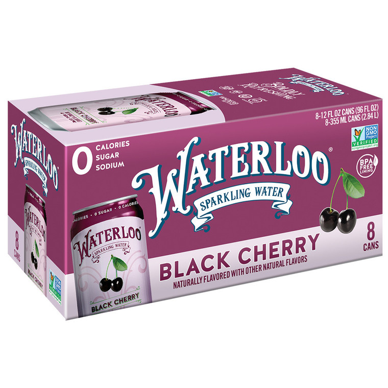 WTRLOO BLK CHRY SPK WTR ( 3 X 8 PK )