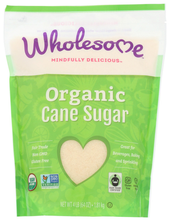 WHOLESOME SWEETENERS FAIR TRADE EVAP CANE SUGAR ( 6X64 OZ )