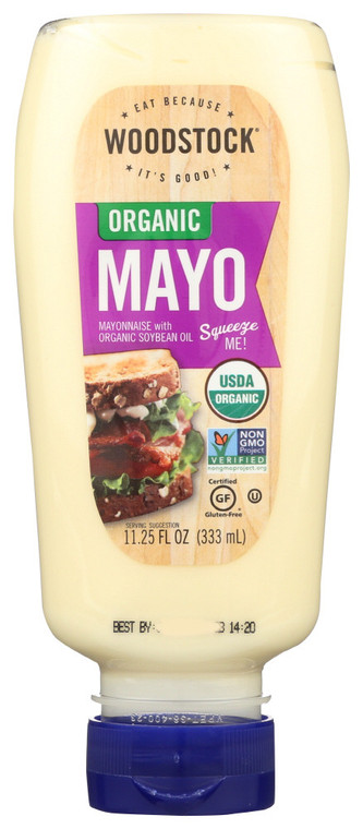 WOODSTOCK MAYONAISE, SQUEEZABLE ( 12X11.5 OZ )