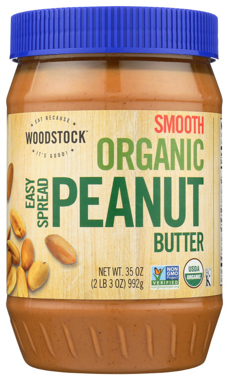 WOODSTOCK SMOOTH PBUTTER NS ( 12X35OZ )