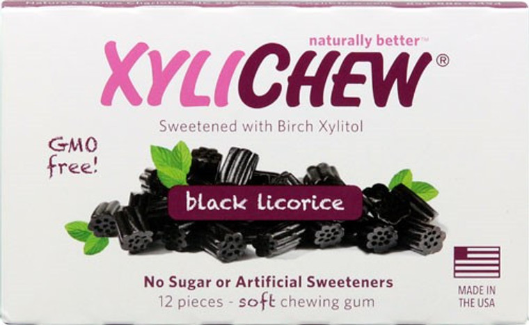 XYLICHEW BLACK LICORICE, DISPLAY ( 24X12 PC )