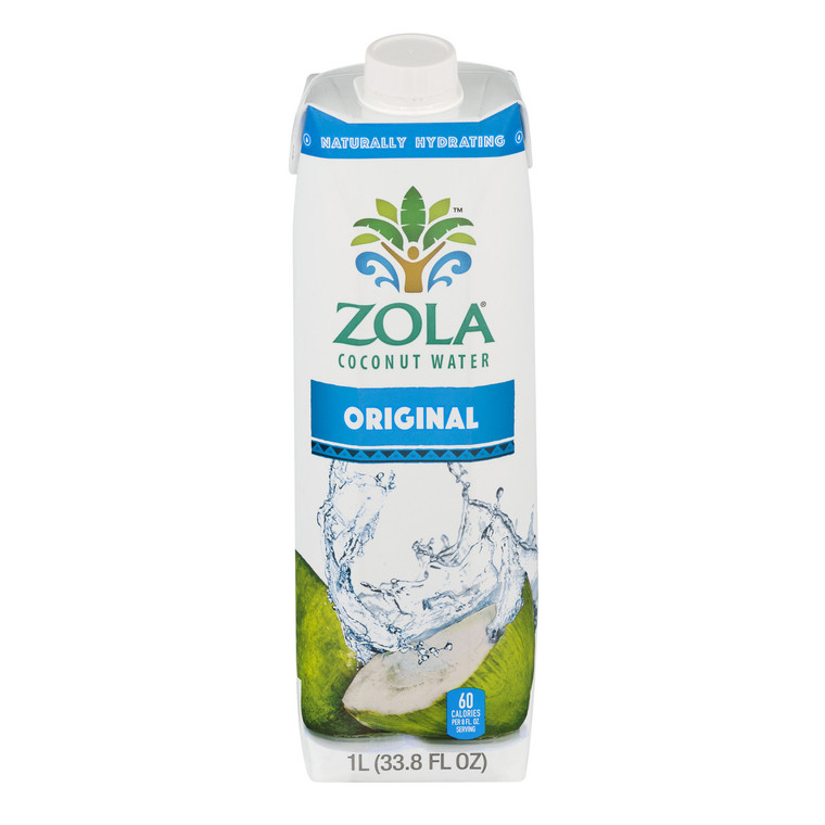 ZOLA 100% NAT CNUT WATER ( 12 X 33.8 OZ )