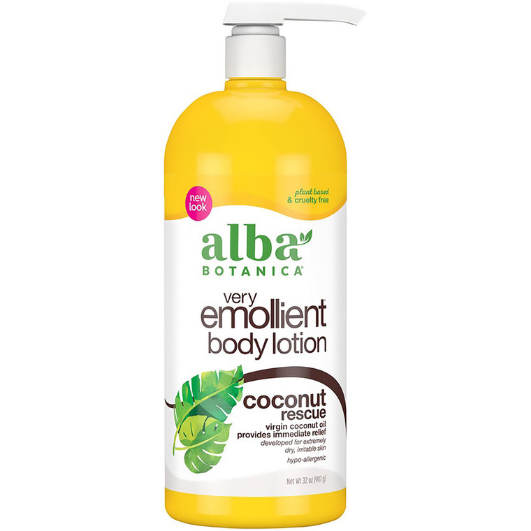 ALBA VERY EMOLLIENT BODY LOTION COCONUT RESCUE ( 1X32 OZ )