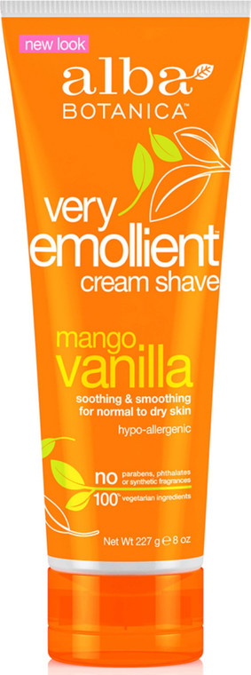 ALBA BOTANICA MANGO VANILLA SHAVE CREAM ( 1X8 OZ )