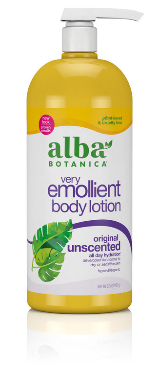 ALBA BOTANICA VERY EMOLLIENT UNSCENTED BODY LOTION ( 1X32 OZ )