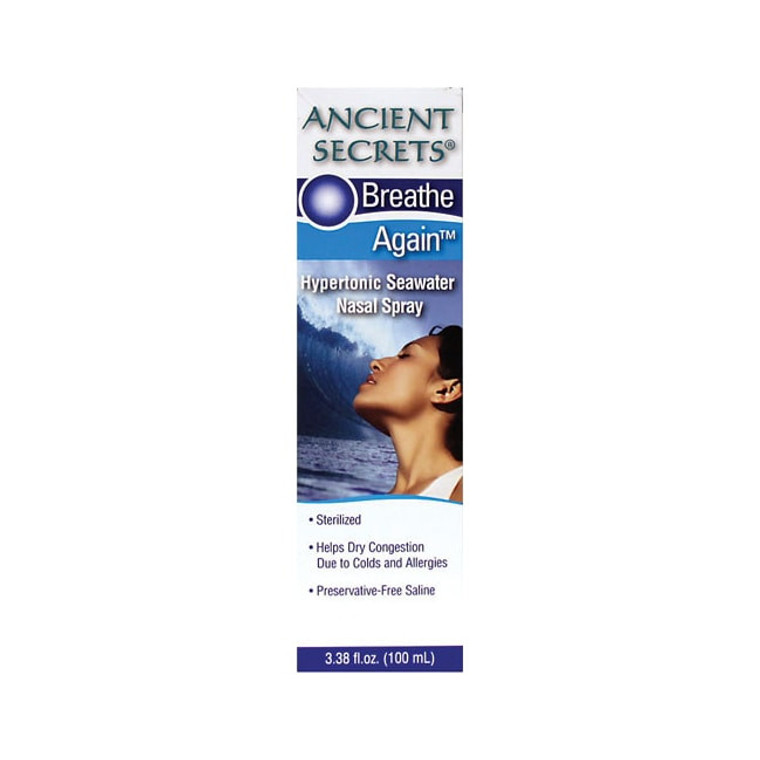 ANCIENT SECRETS BREATH AGAIN NASAL SPRAY ( 1X3.38 OZ )