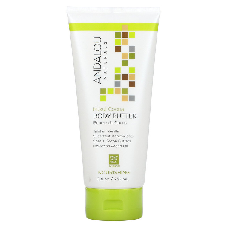 ANDALOU NATURALS KUKUI COCOA BODY BUTTER ( 1X8 OZ )