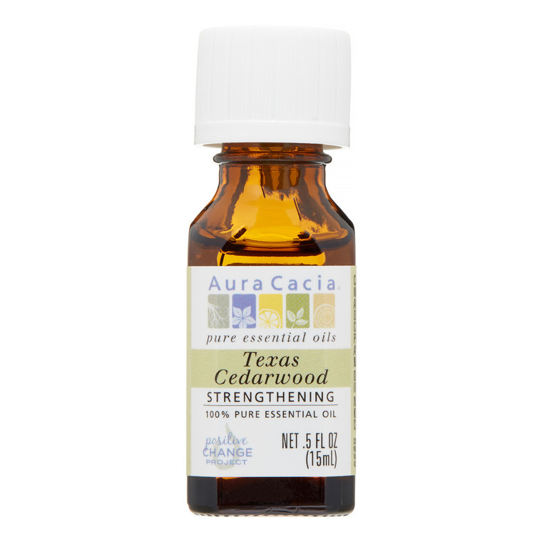 AURA CACIA CEDARWOOD ESSENTIAL OIL ( 0.5OZ )