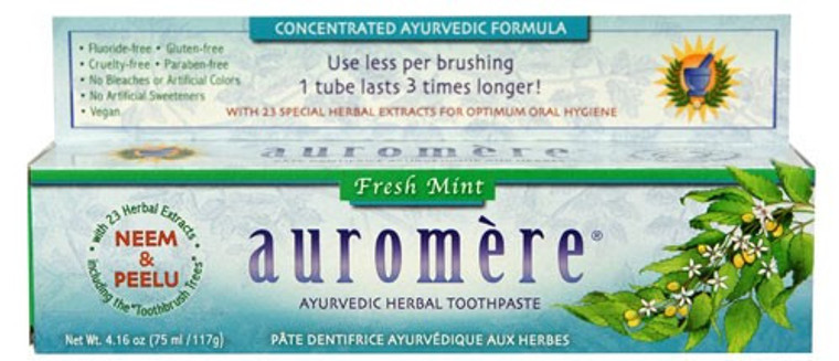 AUROMERE FRESHMINT HERBAL TOOTHPASTE ( 1X4.16 OZ )