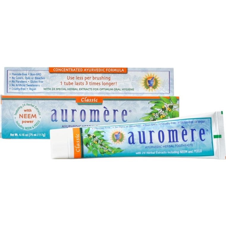 AUROMERE LICORICE HERBAL TOOTHPASTE ( 12X4.16 OZ )