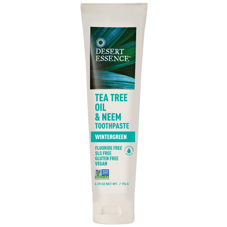 DESERT ESSENCE TEA TREE NEEM WINTERGREEN TOOTHPASTE ( 1X6.25 OZ )