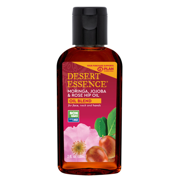 DESERT ESSENCE JOJOBA MORINGA ROSE HIP OIL ( 1X2 OZ )