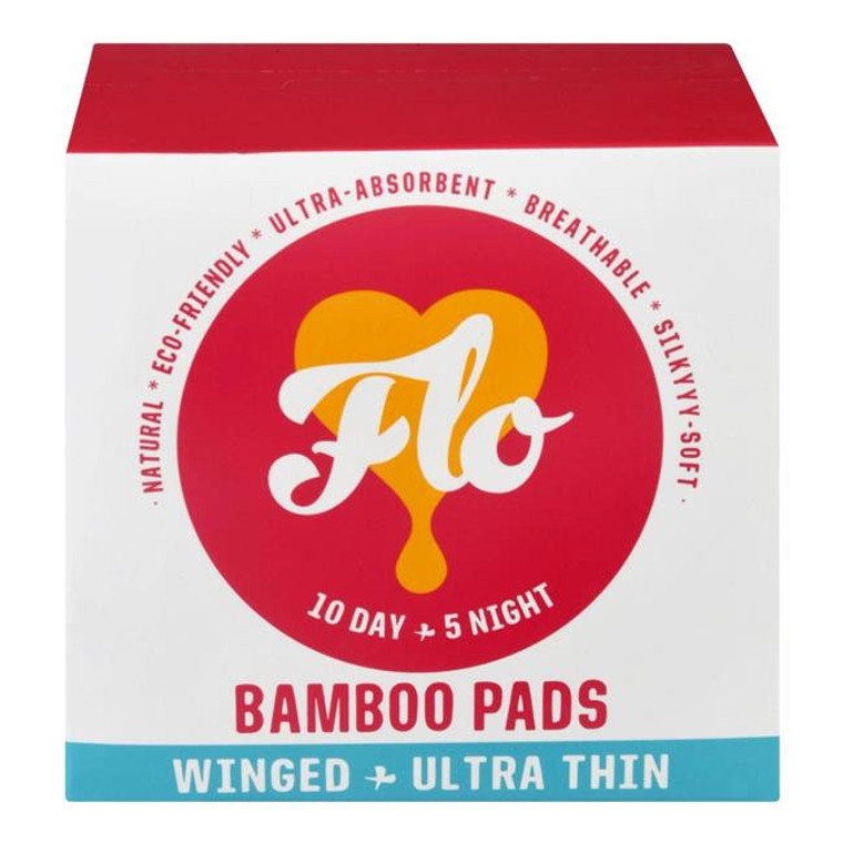 FLO PADS BAMBOO 15PK ( 8 X 15 CT )