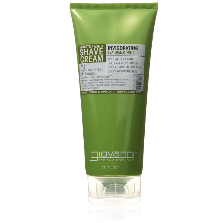 GIOVANNI INVIGORATING TEA TREE MINT SHAVING CREAM ( 7 OZ )