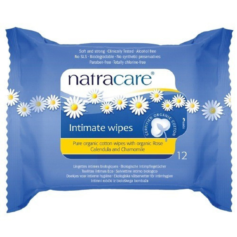 NATRACARE INTIMATE COTTON WIPES ( 12X12 CT )