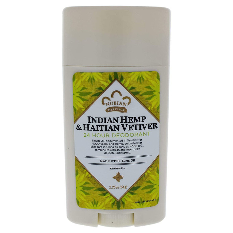 NUBIAN HERITAGE NUBIAN INDIAN HEMP & HAITIAN VETIVER DEODORANT ( 1X2.25 OZ )