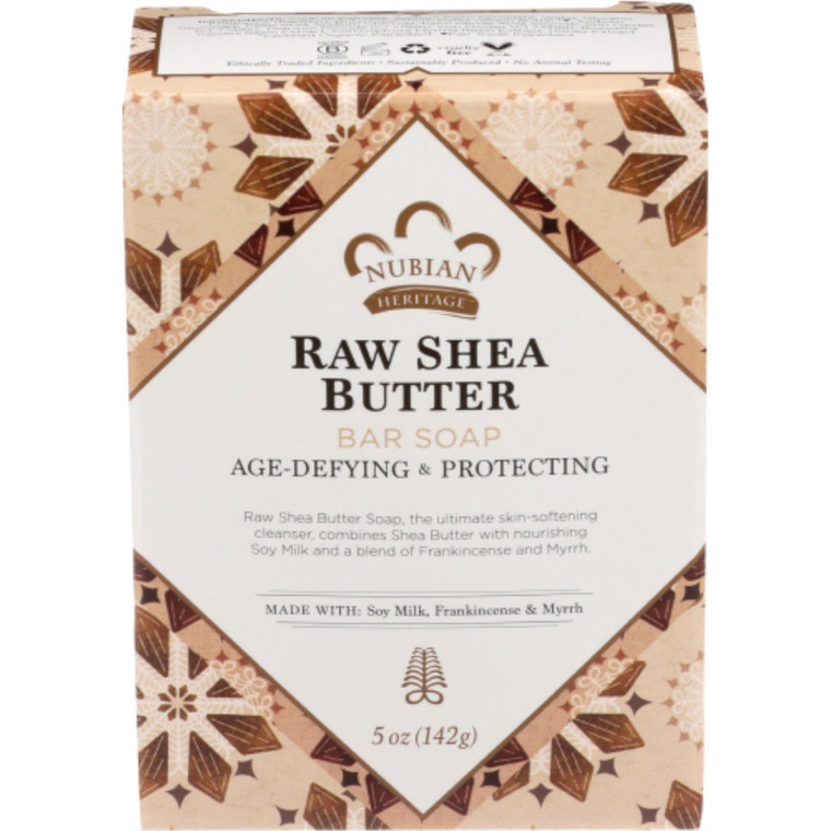 NUBIAN HERITAGE RAW SHEA BUTTER SOAP ( 1X5OZ )