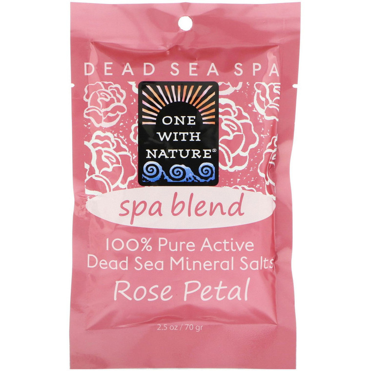 ONE WITH NATURE O.W.N. SPA BLEND, ROSE PETAL BATHSALTS ( 6X2.5 OZ )