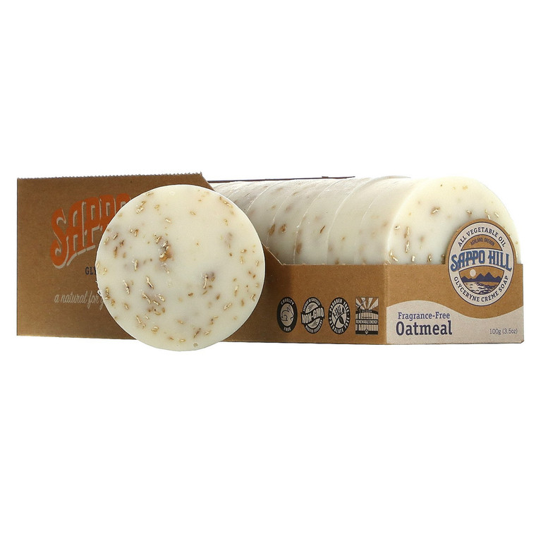 SAPPO HILL OAT GLYCERINE NATURAL CREAM SOAP ( 12X3.5 OZ )