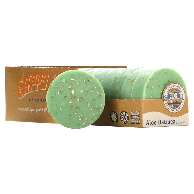 SAPPO HILL ALOE OATMEAL GLYCERINE CREAM SOAP ( 12X3.5 OZ )