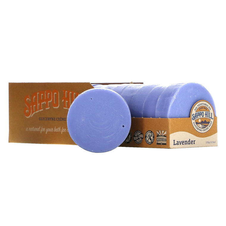 SAPPO HILL LAVENDER GLYCERINE CREAM SOAP ( 12X3.5 OZ )