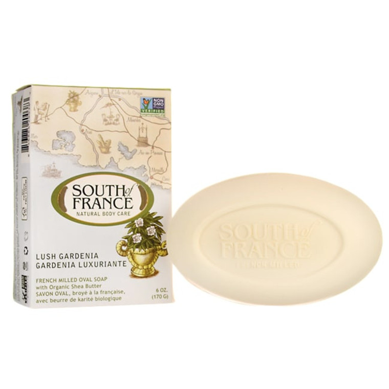 SOUTH OF FRANCE LUSH GARDENIA MILD BAR SOAP ( 1X6 OZ )