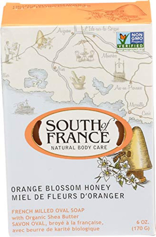 SOUTH OF FRANCE BAR SOAP ORANGE BLOSSOM HONEY ( 1X6 OZ )