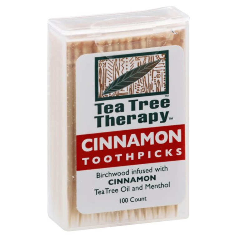 TEA TREE THERAPY CINNAMON TOOTHPICKS ( 12X100 CT )