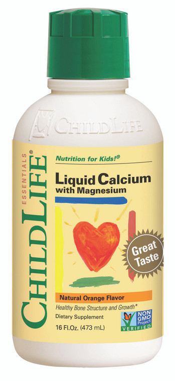 CHILDLIFE LIQUID CALCIUM WITH MAGNESIUM, ORANGE ( 1X16OZ )