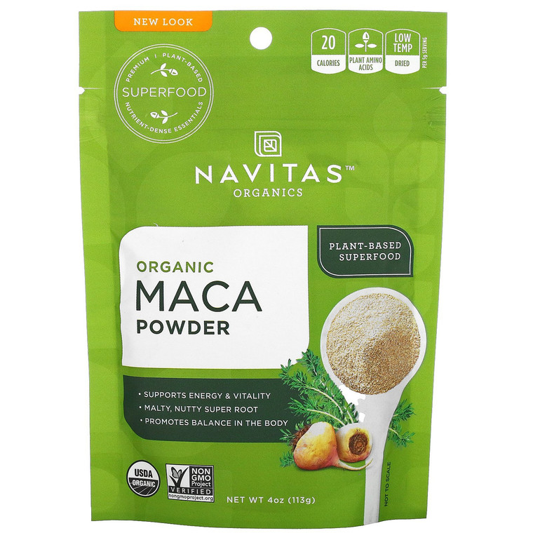 NAVITAS NATURALS ORGANIC RAW MACA POWDER ( 12X4 OZ )