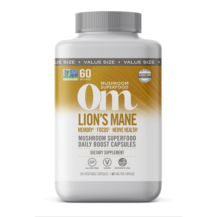 OM MUSH SPRFD LION MANE ( 1 X 180 CT )