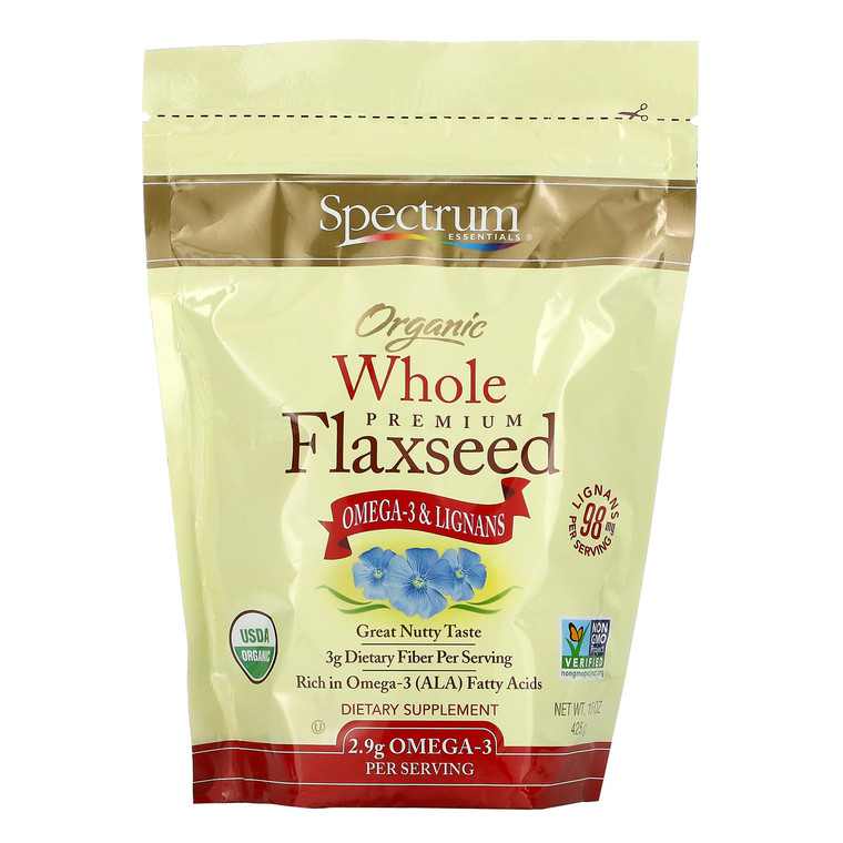 SPECTRUM ESSENTIALS WHOLE FLAX SEED ( 1X15 OZ )