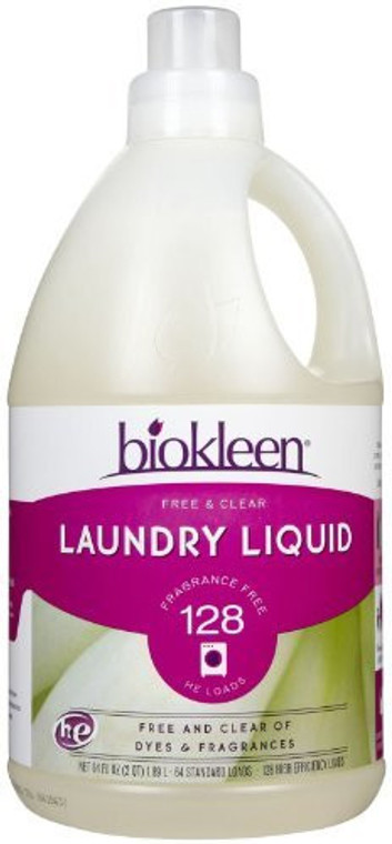 BIOKLEEN FREE & CLEAR LIQUID LAUNDRY ( 1X64OZ )