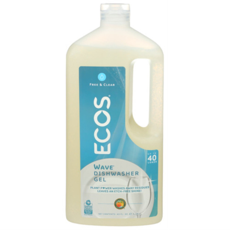 EARTH FRIENDLY AUTO-DISHWASHING GEL FREE & CLEAR ( 8X40 OZ )