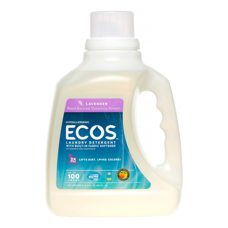 EARTH FRIENDLY ECOS LAVENDER ULTRA LIQUID DETERGENT ( 4X100 OZ )