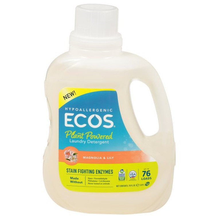 ECOS LNDRY DET MGNL&LILY ( 4 X 70 OZ )