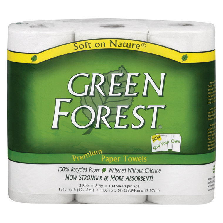GREEN FOREST PAPER TOWEL SIZE YOUR OWN ( 10X3 PACK )