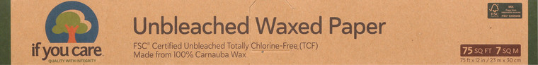 IF YOU CARE WAX PAPER UNBLEACHED ( 1X75 SQ FT )