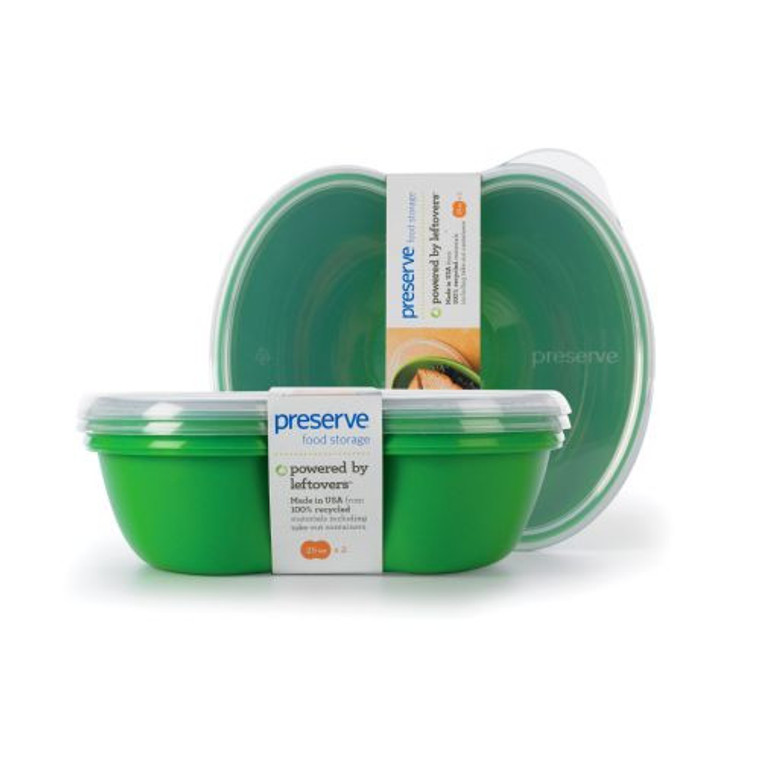 PRESERVE GREEN SQUARE SANDWICH FOOD STORAGE ( 1X2 PK )