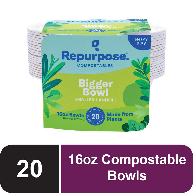 REPURPOSE COMPOSTABLE BOWLS 16 OZ ( 12X20 CT )