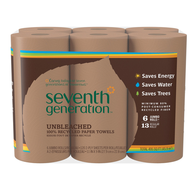 SEVENTH GENERATION BROWN PAPER TOWELS ( 4X6 CT )