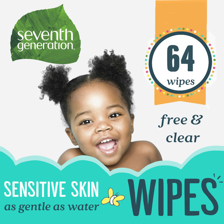 SEVENTH GENERATION F&C BABY WIPE WDGT ( 12X64CNT )