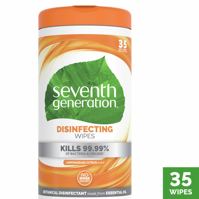 SEVENTH GENERATION DISINFECTING AND CLEANING WIPES ( 12X35 CT )