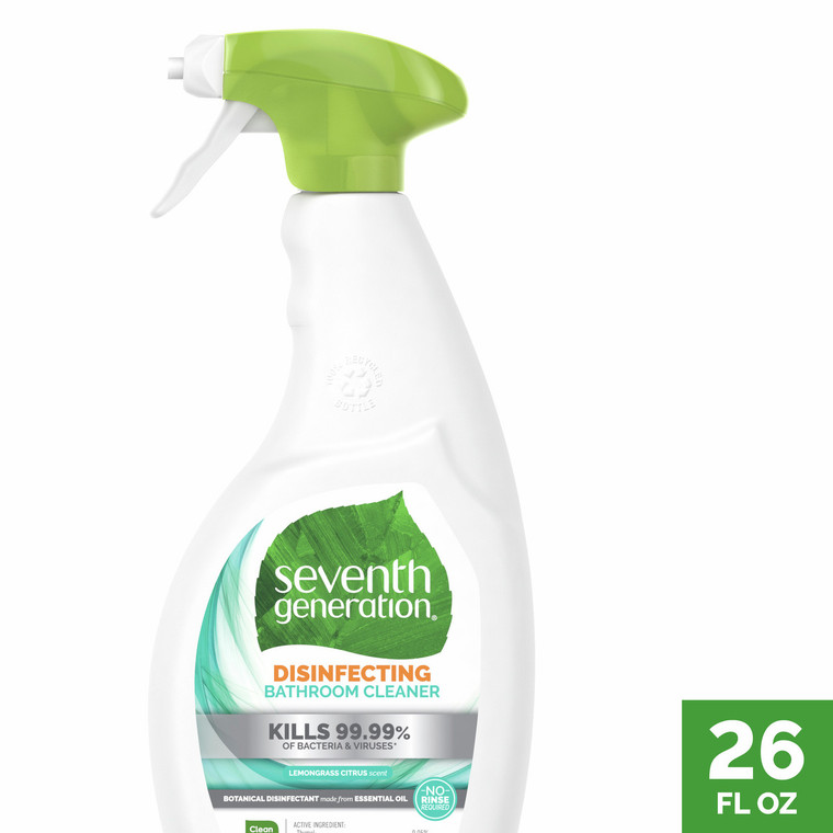 SEVENTH GENERATION DISINF BATHROOM CLEANER, LEMONGRASS & THYME ( 8X26OZ )