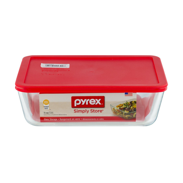 PYREX 11CUP RECT STRG PL ( 2X1.00 )