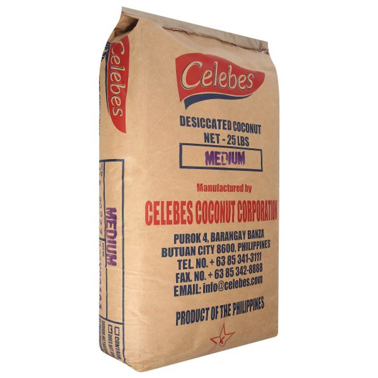 DRIED FRUIT COCONUT MEDIUM SHREDD ( 1X25LB )
