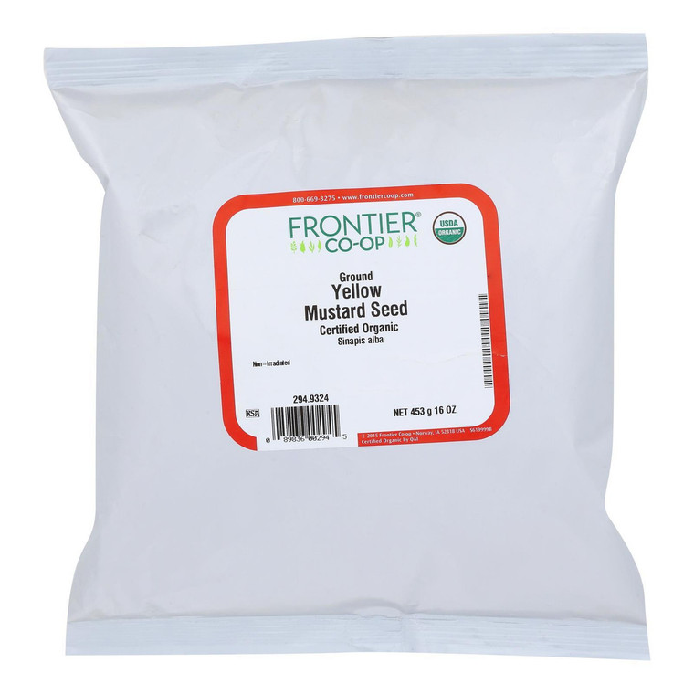 FRONTIER HERB ORG GROUND YELLOW MUSTARD SEED ( 1X1LB )